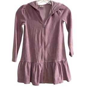 Tucker + Tate Girls Hooded Purple/Pink Swim Cover-Up Dress Size 6 Casual